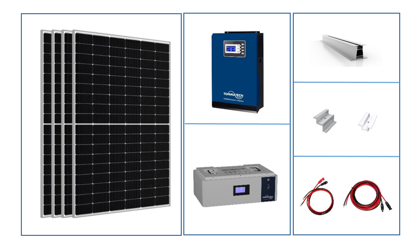 5kW Tommatech Lityum Solar Paket - Off Grid